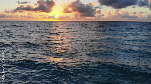  shot on pretty sunset over miami beach