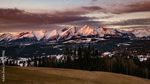 Obraz na płótnie Tatry Bielskie w salonie