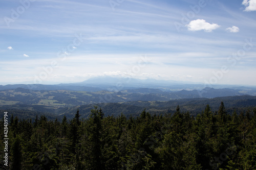 clouds over the mountains