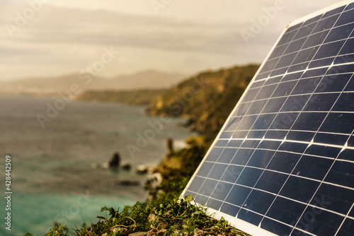 Solar photovoltaic panels, charging batteries.