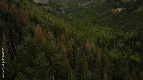 tilt up of mountain range