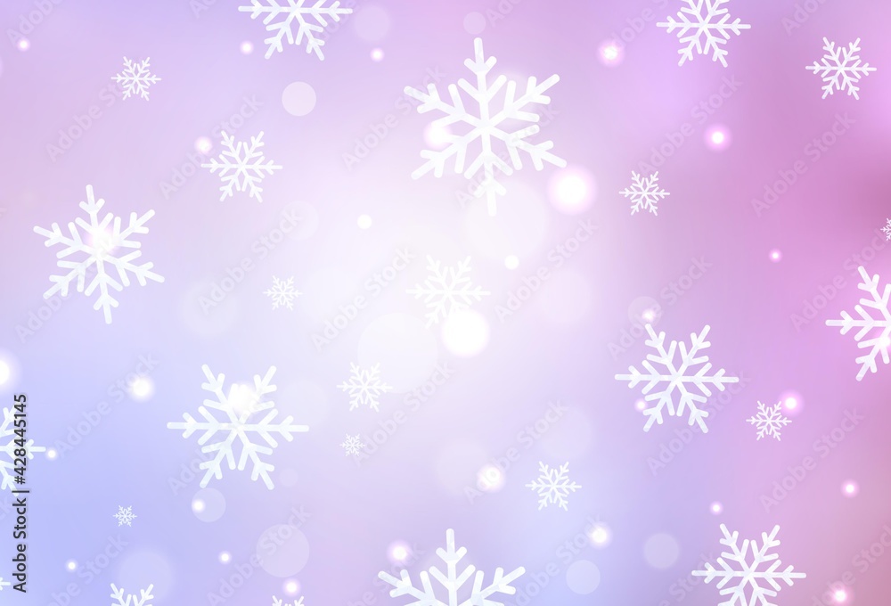 Light Purple, Pink vector texture in birthday style.