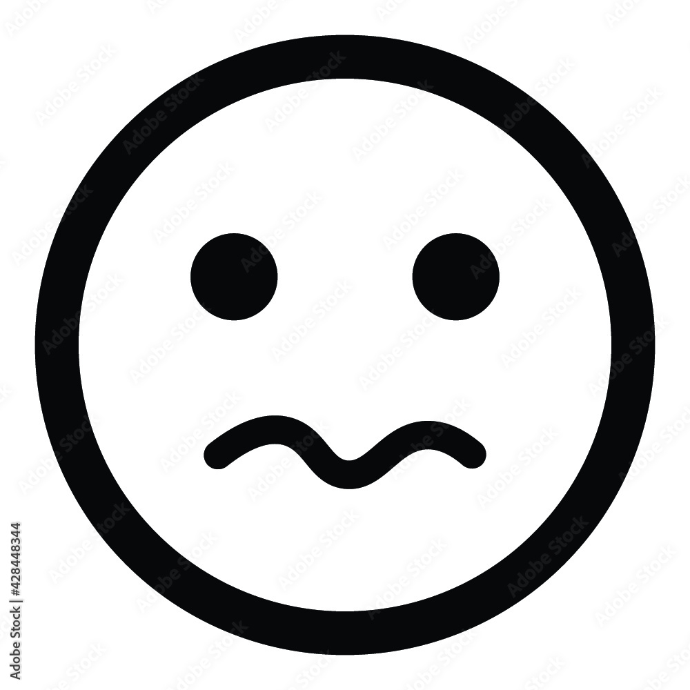 Fototapeta premium face emoji icon design black