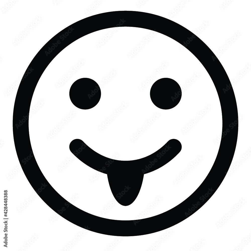 Fototapeta premium face emoji icon design black