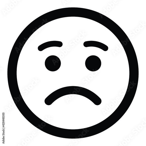 face emoji icon design black