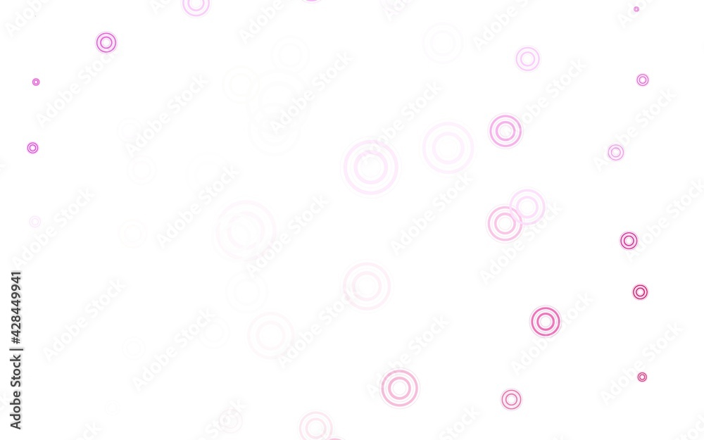 Light Purple, Pink vector template with circles.