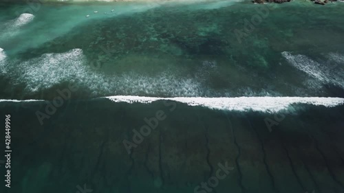  Waves crashing on Bingin Beach in Bali Indonesia