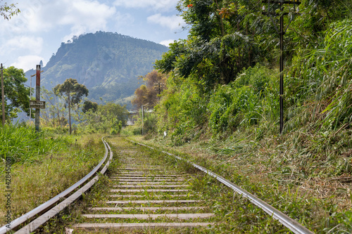 Bahngleise auf Sri Lanka in Ella