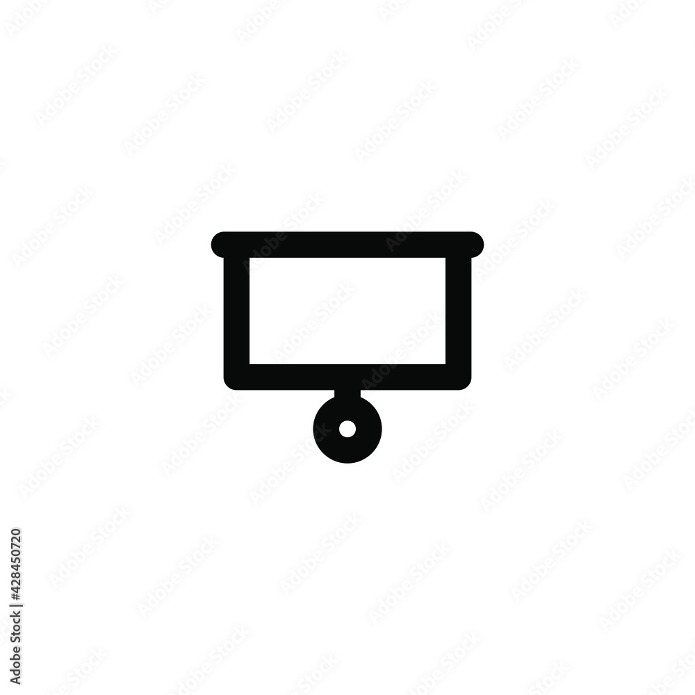 Simple Icon Presentation Vector Illustration Design. Outline Style, Black Solid Color. Simple Icon Presentation Vector Illustration Design. Outline Style, Black Solid Color.