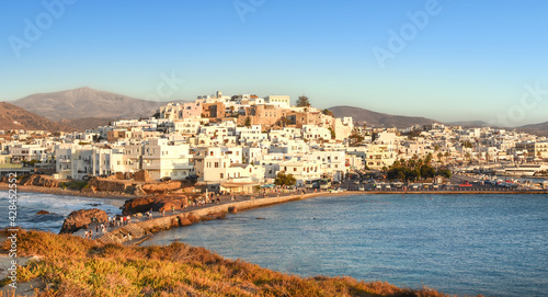 Fototapeta Naklejka Na Ścianę i Meble -  Panorama of the chora of Naxos

