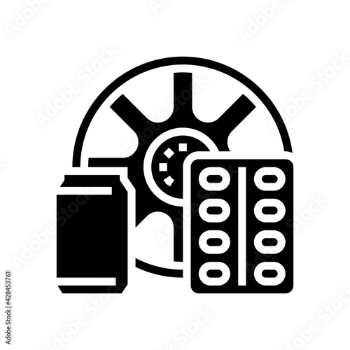 products from aluminium line icon vector. products from aluminium sign. isolated contour symbol black illustration