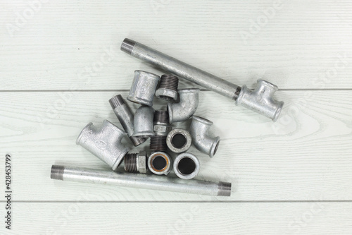 gypsy fitting for the construction of the water and gas plumbing line line