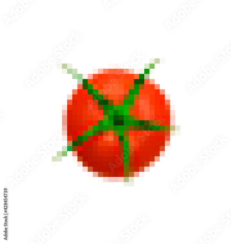 Pixeldarstellung einer Tomate