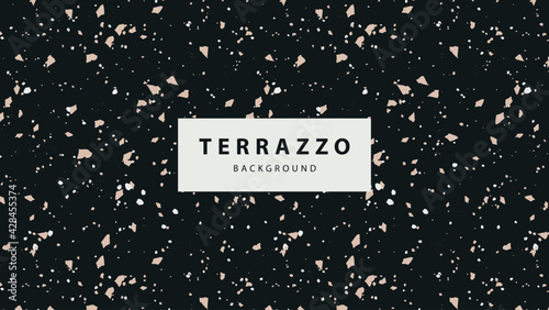 Terrazzo abstract floor wallpaper background