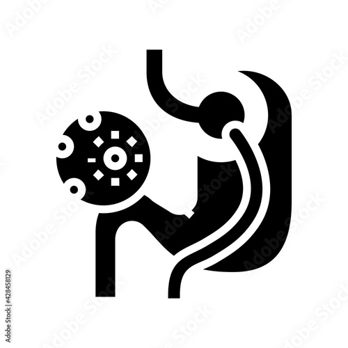 infection bariatric line icon vector. infection bariatric sign. isolated contour symbol black illustration