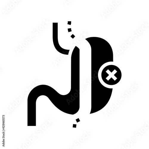 sleeve resection bariatric line icon vector. sleeve resection bariatric sign. isolated contour symbol black illustration