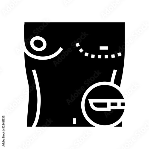 breast gynecomastia disease line icon vector. breast gynecomastia disease sign. isolated contour symbol black illustration