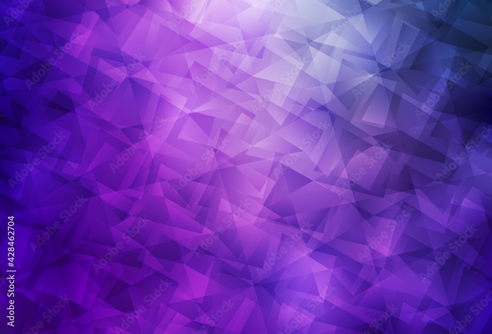 Light Purple, Pink vector polygon abstract layout. Light Purple, Pink vector polygon abstract layout.