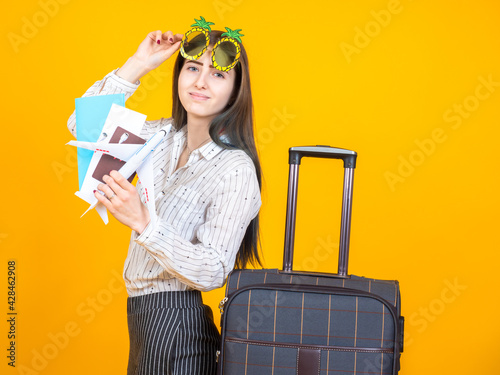Portrait of a traveler girl...