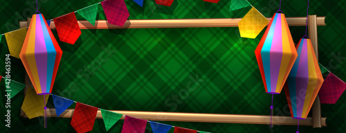 Celebration background for festa junina