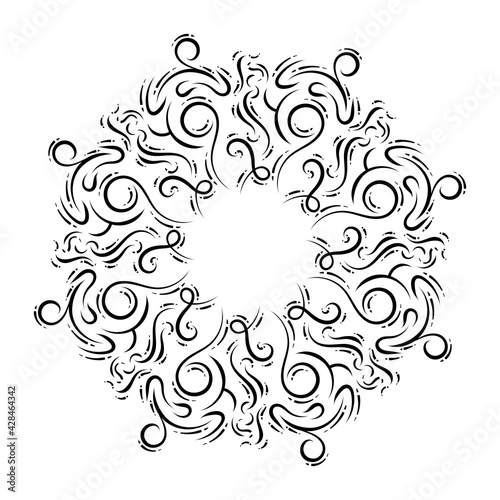 Isolated arabesque pattern. Vintage ornament - Vector illustration