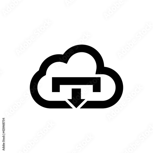 Cloud download icon