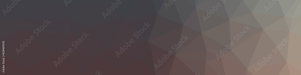Obraz premium Abstract color Low-Polygones Generative Art background illustration