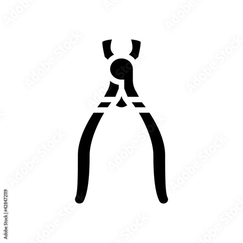 cutter jewellery line icon vector. cutter jewellery sign. isolated contour symbol black illustration