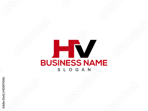 Letter HV Logo, hv logo icon vector for business photo