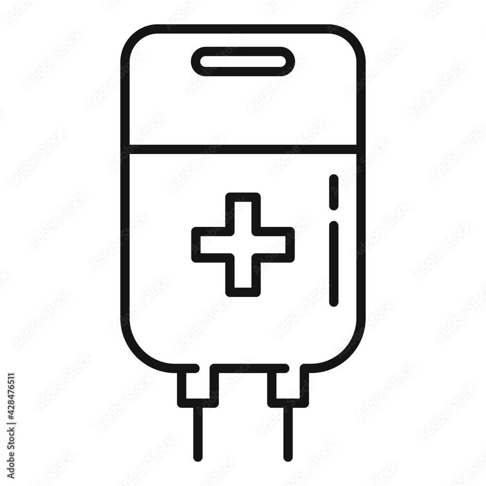 Obraz premium Sport medicine icon, outline style