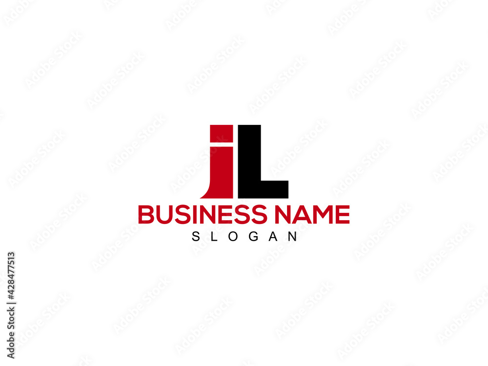 Letter IL Logo, il logo icon vector for business - obrazy, fototapety, plakaty 