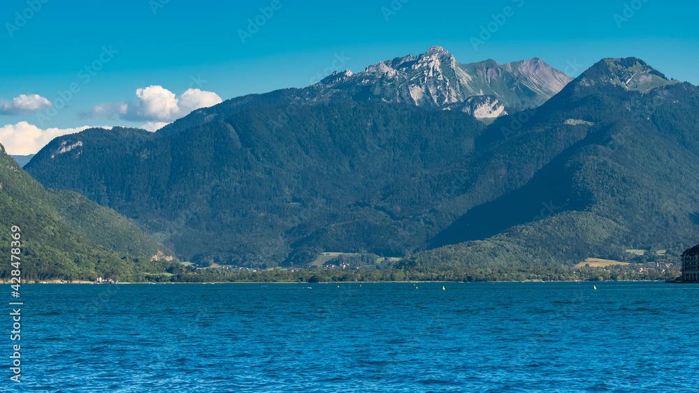 Annecy in France, the lake in summer