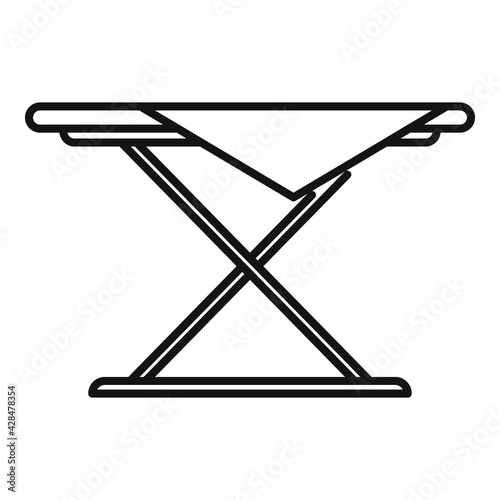 Clothes ironing icon, outline style