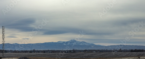 Snowy Mountain Landscape from Montana