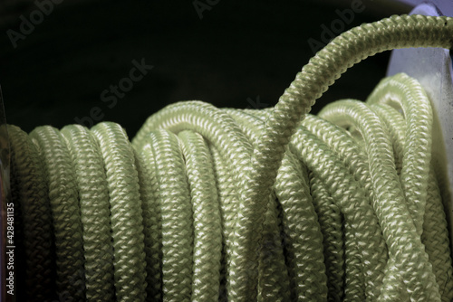 Photography close up of a bunch of ropes, nacka, sweden, sverige. stockholm