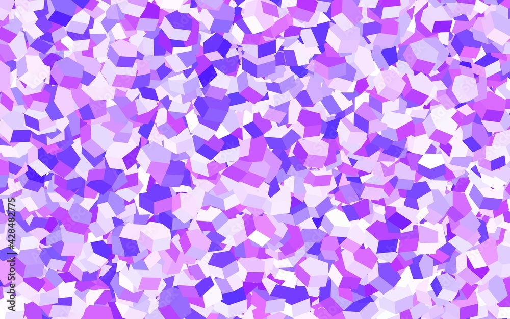 Light Purple, Pink vector background with set of hexagons. Light Purple, Pink vector background with set of hexagons.