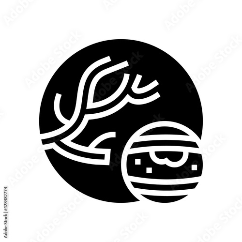 atheroma disease line icon vector. atheroma disease sign. isolated contour symbol black illustration