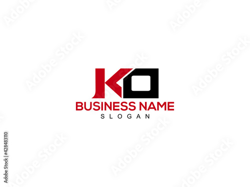 Letter KO Logo, ko logo icon vector for business