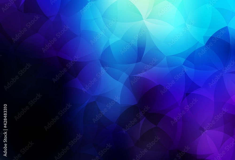 Dark BLUE vector backdrop with memphis shapes. Dark BLUE vector backdrop with memphis shapes.