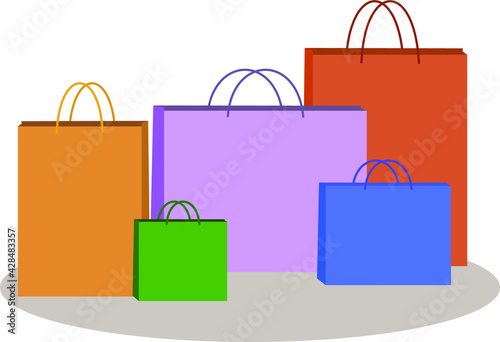 colorful shopping bags