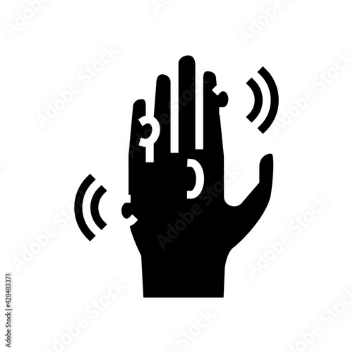 warts disease line icon vector. warts disease sign. isolated contour symbol black illustration