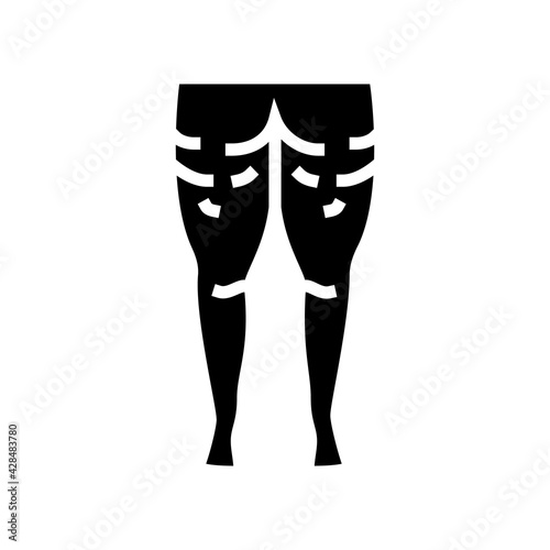 cellulite problem line icon vector. cellulite problem sign. isolated contour symbol black illustration