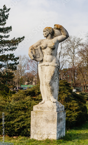 Obraz na płótnie Statue in the park at Keszthely. Western Transdanubia, Hungary, Europe w salonie