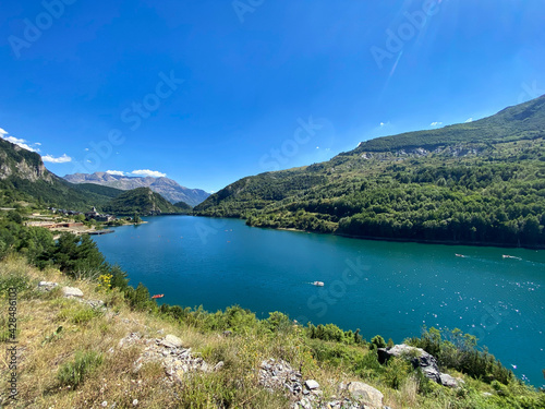 view of the Lanuza reservoir, in the Aragonese Pyrenees. Huesca, Spain © Javier Ocampo Bernas