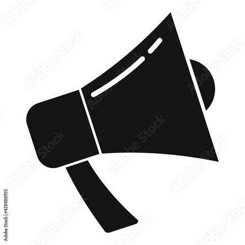 Empowerment megaphone icon, simple style