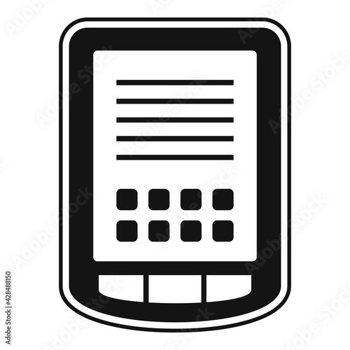 Tablet operating system icon, simple style