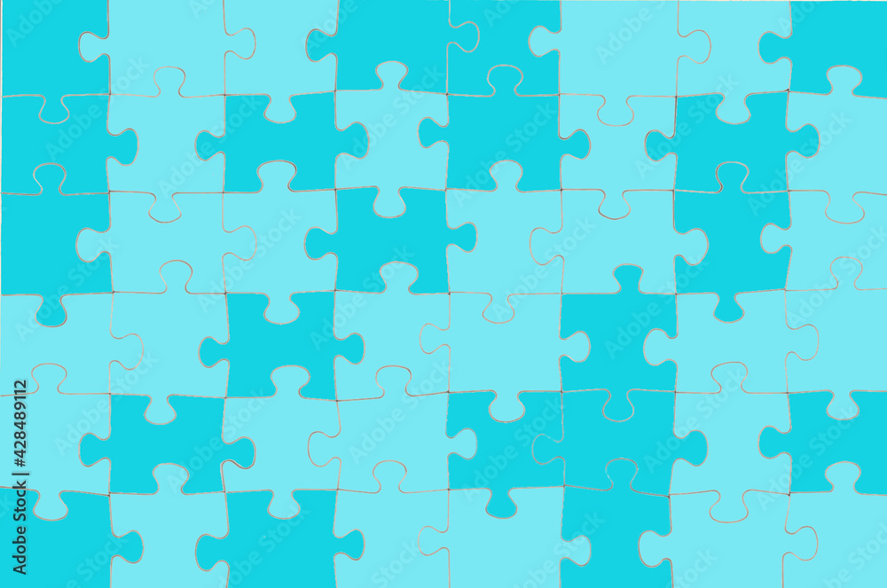 Illustrazione di un puzzle in bianco blu e azzurro. Illustrazione di un puzzle in bianco blu e azzurro.