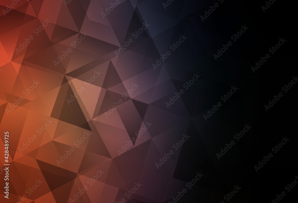 Dark Blue, Yellow vector triangle mosaic texture. Dark Blue, Yellow vector triangle mosaic texture.