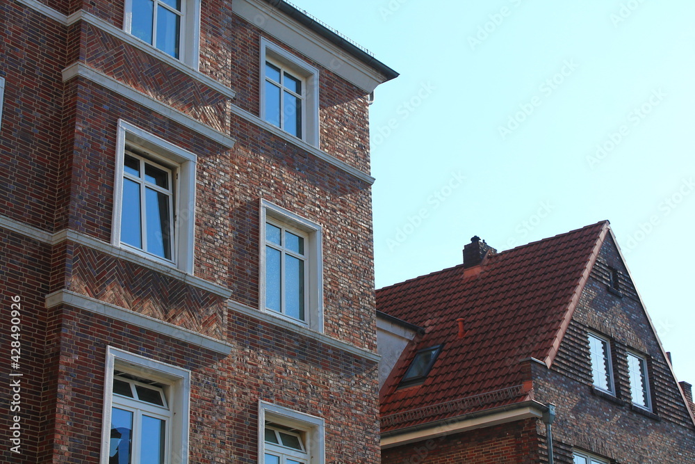 Old town houses in Bremen-Gete, Germany / Altbauten in Bremen
