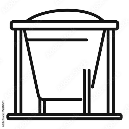 Metallurgy icon, outline style